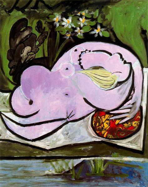 Pablo Picasso Female Nude In The Garden Femme Nue Dans Un Jardin